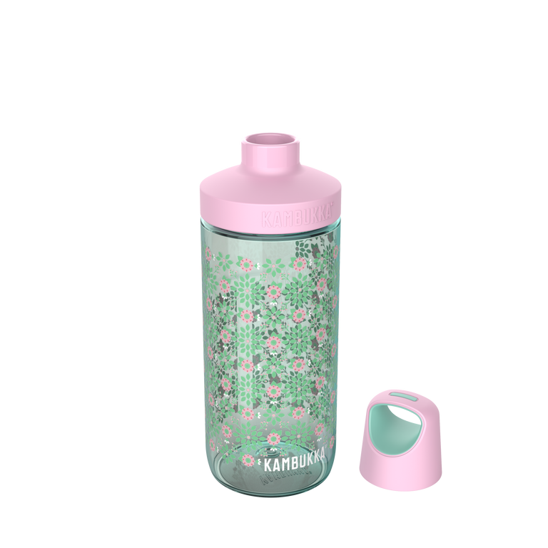 Kambukka Waterfles met deksel rechts Reno 500 ml Flower Garden