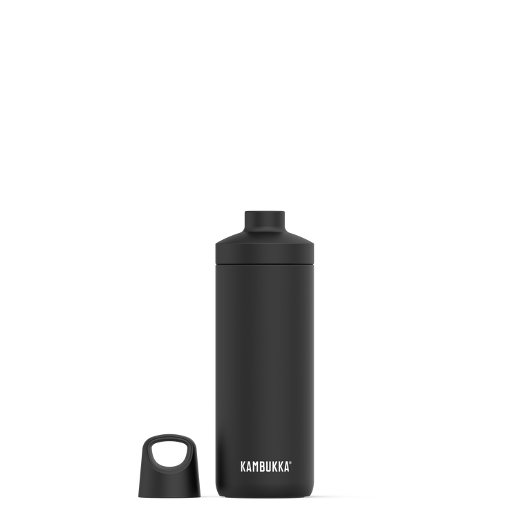 Kambukka Waterfles met deksel rechts Reno Insulated 500 ml Powdercoated Matte Black