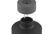 Monza lid grey/black