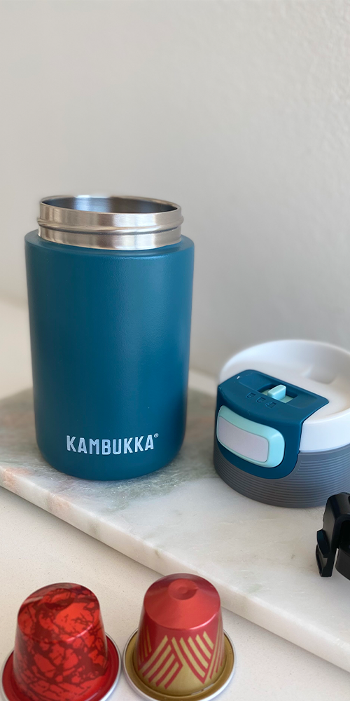 KAMBUKKA Etna Stainless Steel Insulated Leak-Proof Travel Mug, 300ml, Deep  Teal