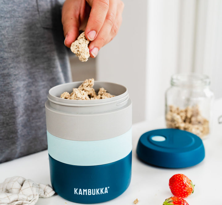 Kambukka Spout lid Snack Container 75ml White Waterfles